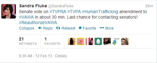 Sandra Fluke VAWA