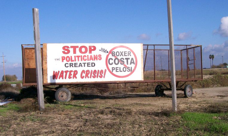 Sign - Central Valley CA - Water Crisis