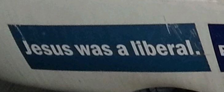 Bumper Stickers - Maryland - Jesus Liberal1