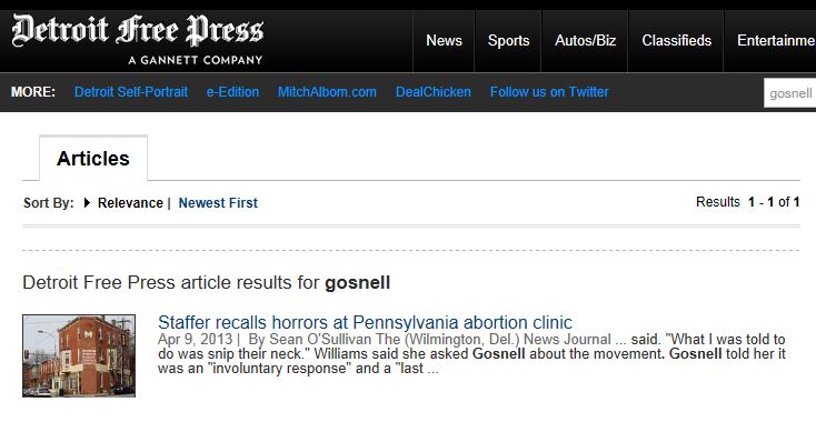 Detroit Free Press Article Search Gosnell 4-12-2013