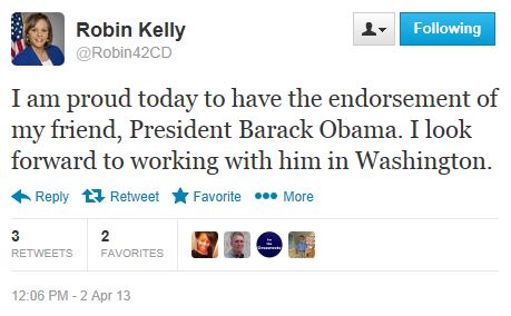 Twitter - @robin42CD - Obama endorsement