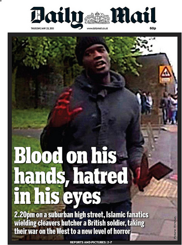 Daily Mail Cover - Machete Terror Attack