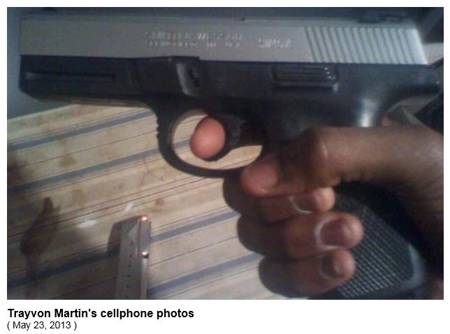 Trayvon Martin Photo Handgun
