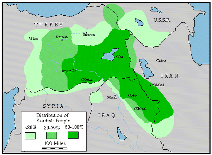 (Kurdish Population Map via Global Security.org)