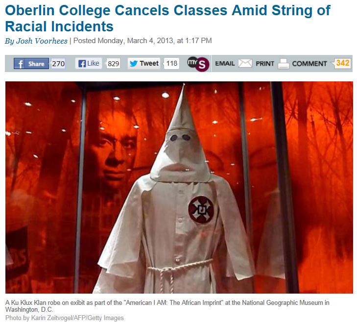 Slate - Oberlin KKK