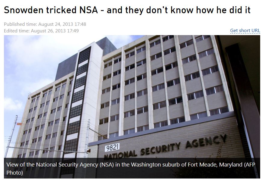 Snowden Tricked NSA