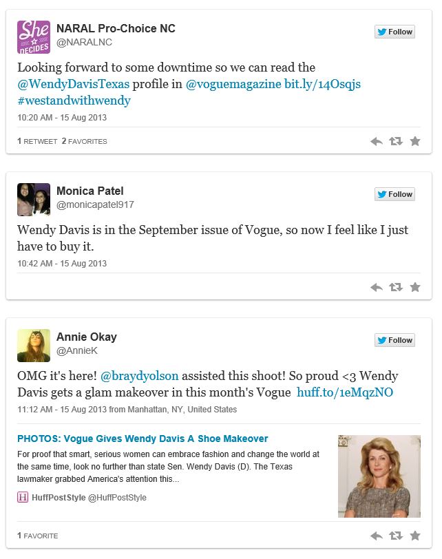 Twitchy Wendy Davis Vogue