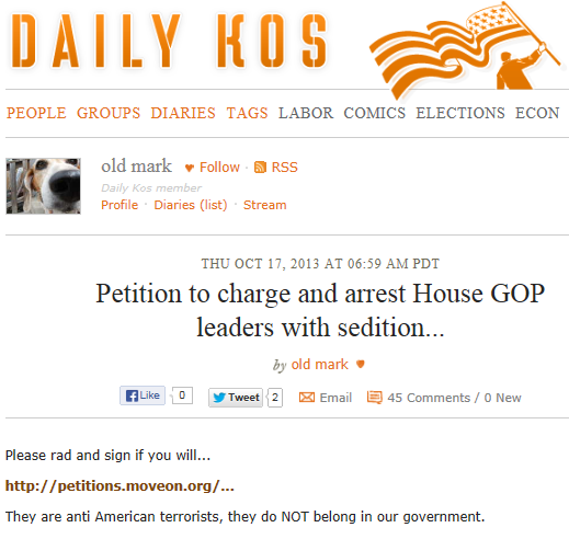 Daily Kos Sedition