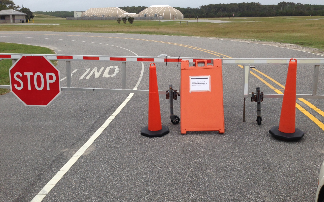 Wright Brothers National Memorial Gate Closed