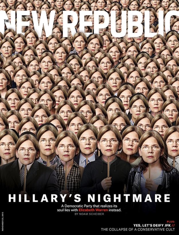 New Republic Cover Elizabeth Warren Hillary's Nightmare