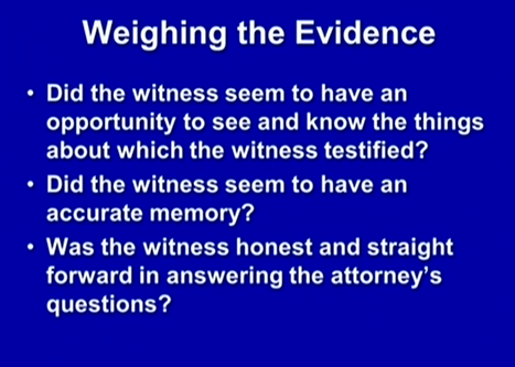 (Weighing the evidence.)