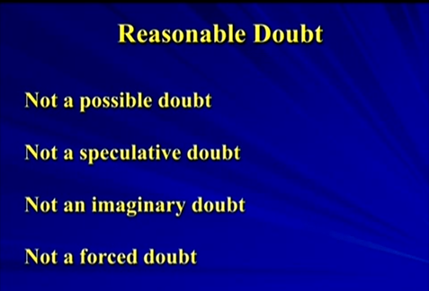 reasonable doubt