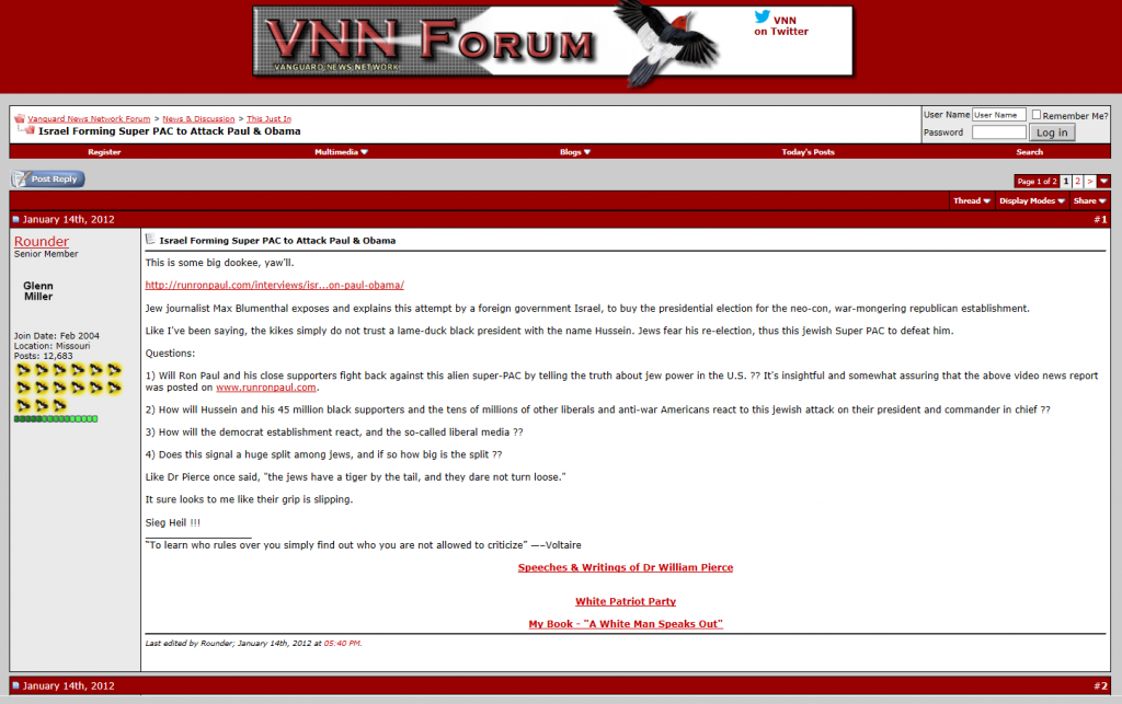 VNN Forum Glenn Miller Max Blumenthal