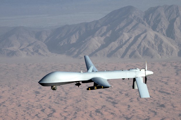 http://en.wikipedia.org/wiki/General_Atomics_MQ-1_Predator#mediaviewer/File:MQ-1_Predator_unmanned_aircraft.jpg