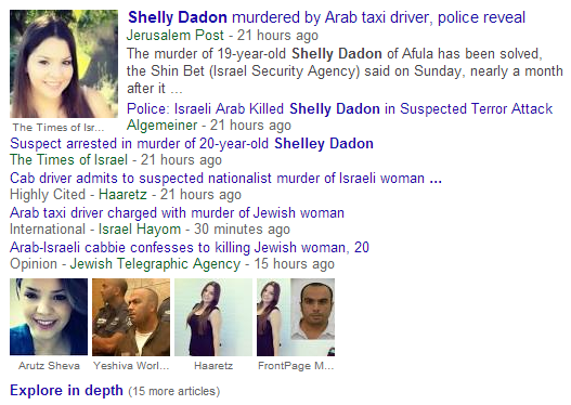 Shelly Dadon Google News Search 7-7-2014 740 a.m.