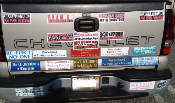 Bumper Stickers - Riverside RI - Gods Guns Guts