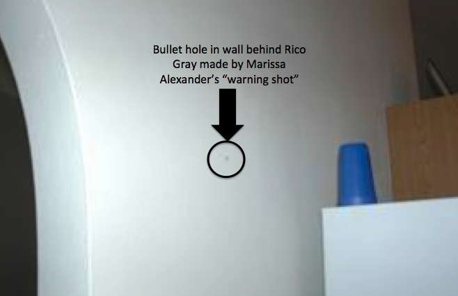 Marissa Alexander bullet hole