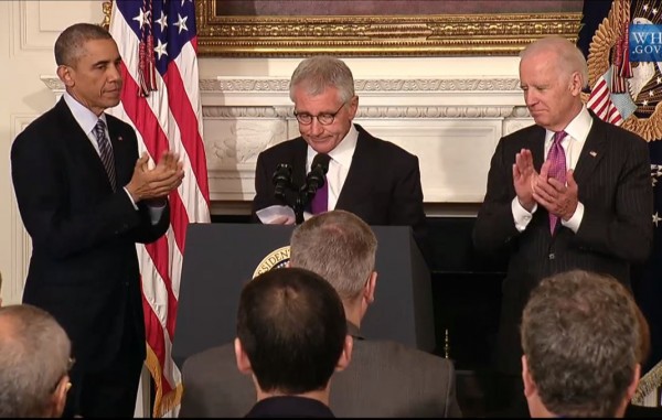 Obama Hagel Biden Resignation