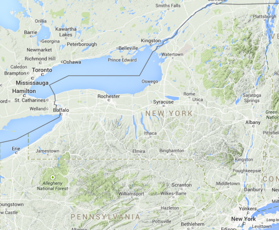 Upstate NY Map