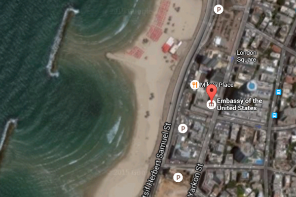 U.S. Embassy Tel Aviv Beach Satellite