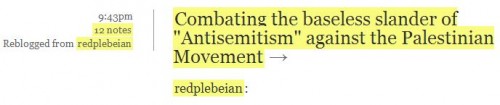 Vassar SJP Tumblr May 7 Baseless Slander Anti-Semiitism