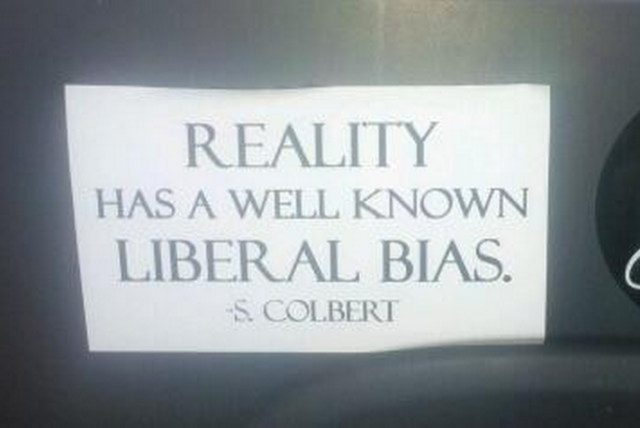 Bumper Sticker - Ithaca - Reality Well Known Liberal Bias