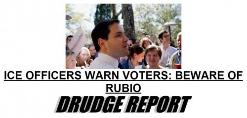 Rubio Breitbart ICE Officers Drudge Headline