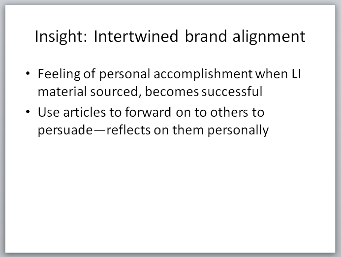 Legal Insurrection Research - Slide - Intertwined Brand Alignment