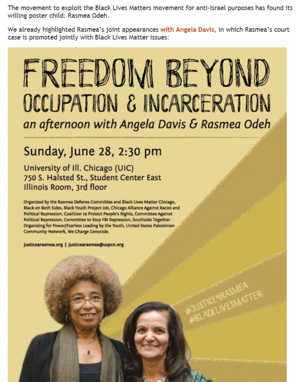 Rasema Odeh and Angela Davis poster