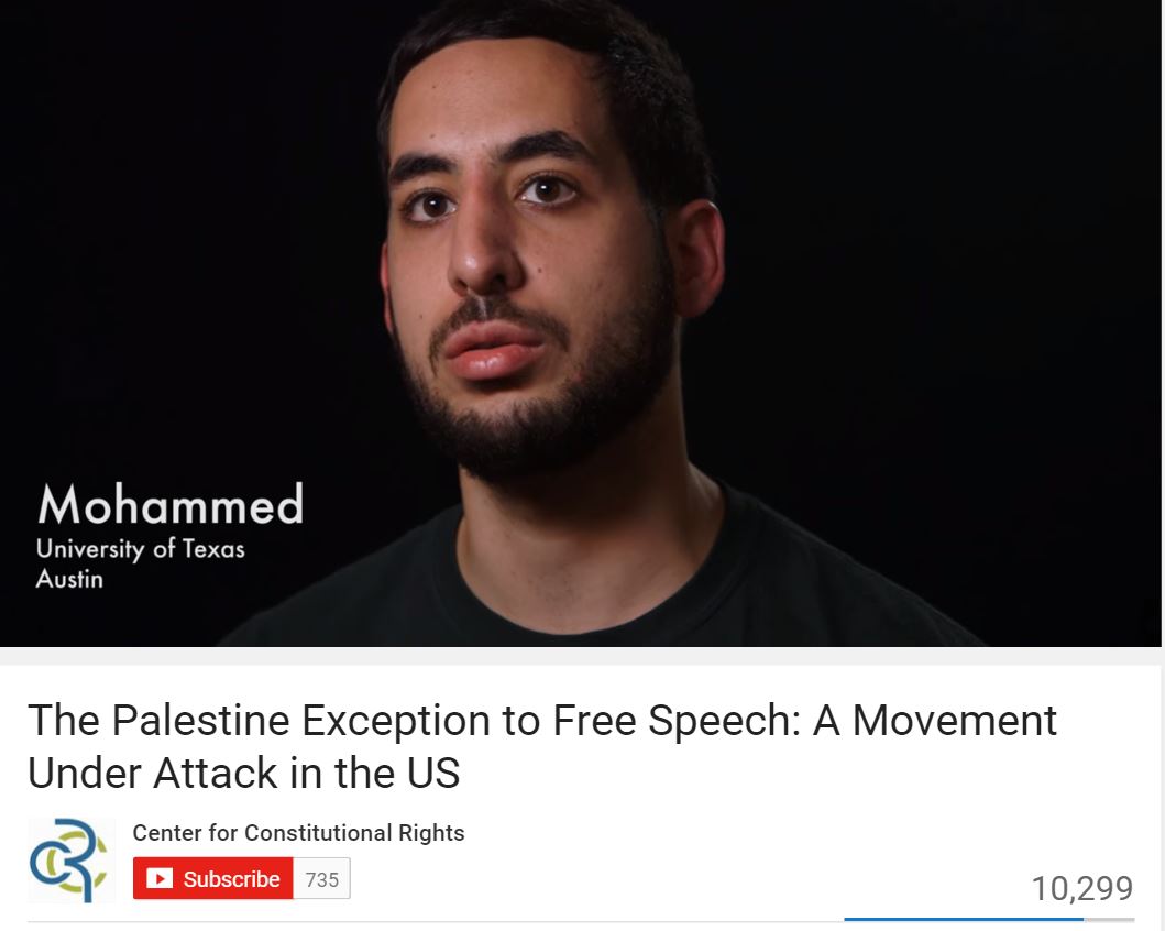 Mohammed Nabulsi Video Palestine Legal Exception YouTube