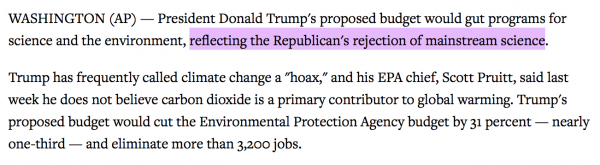 https://apnews.com/bf0044e17efd405b80fab237d5ead7ba/Trump-budget-would-gut-science,-environment-programs