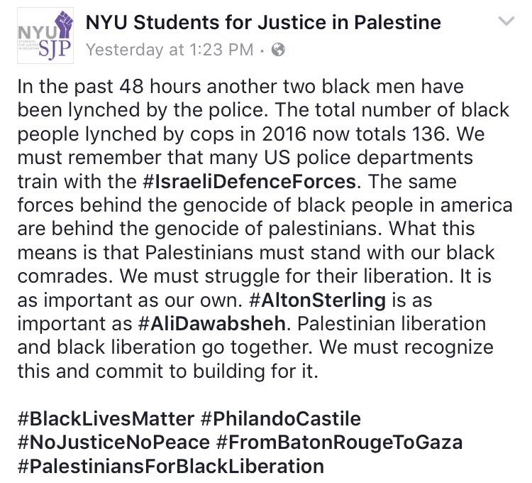 NYU SJP Alton Sterling