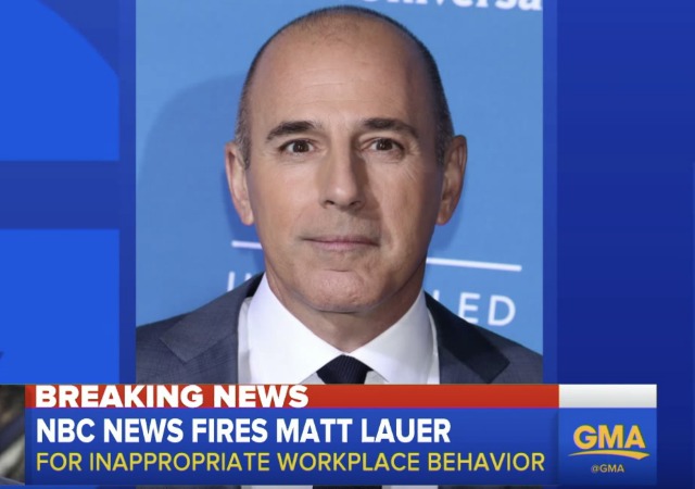 NBC News On Matt Lauer Sexual Harassment Probe We Knew Nothing   MattLauerNBC 