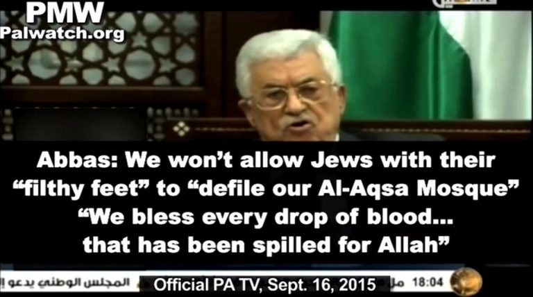 Mahmoud Abbas denies Jewish history, again