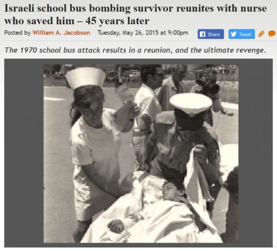 https://legalinsurrection.com/2015/05/israeli-school-bus-bombing-survivor-reunites-with-nurse-who-saved-him-45-years-later/