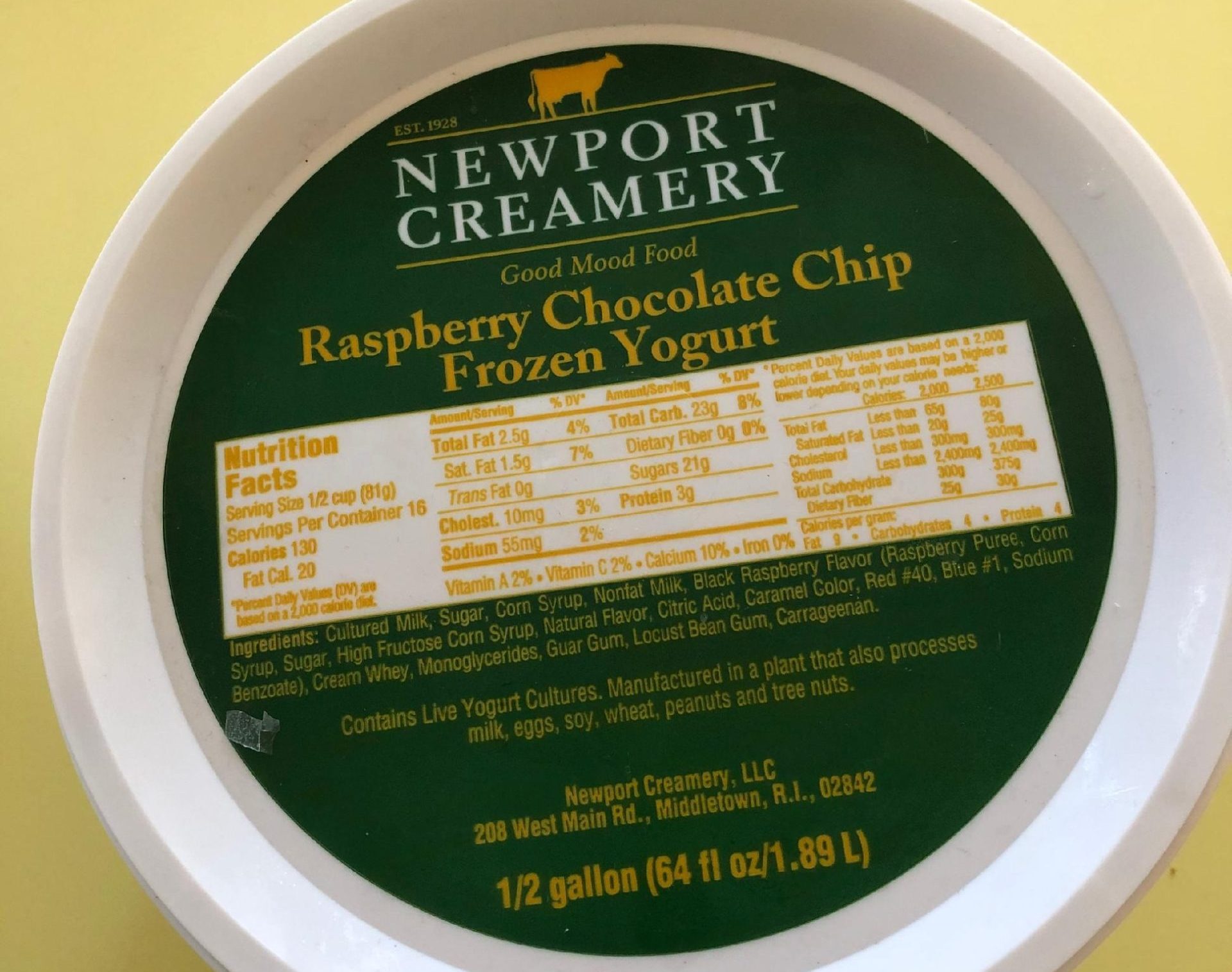 newport creamery sugar free ice cream