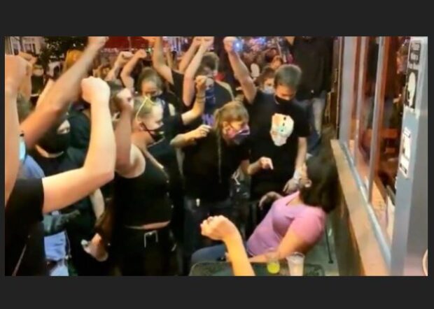 https://legalinsurrection.com/2020/08/dc-blm-mob-harasses-white-diners-demanding-they-raise-fists-in-solidarity/