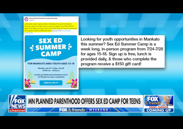Minnesota Planned Parenthood Sex Ed Camp