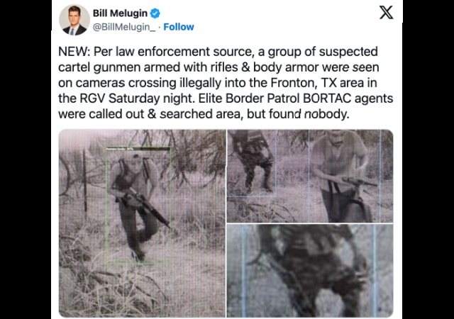 Photos Reveal Suspected Cartel Gunman Crossing The Border With Body ...